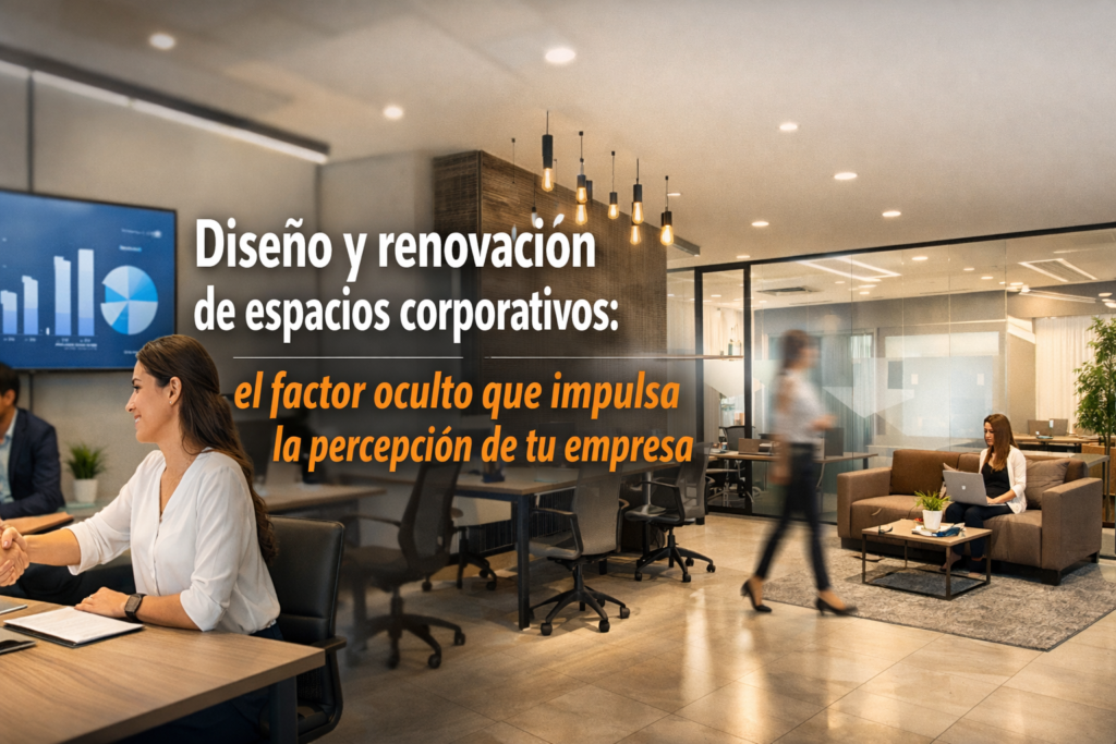 Diseño y renovación de espacios corporativos: el factor oculto que impulsa la percepción de tu empresa